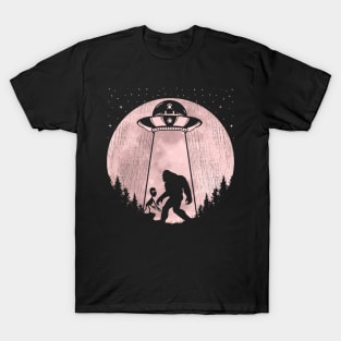 Bigfoot Ufo Abduction aliens T-Shirt